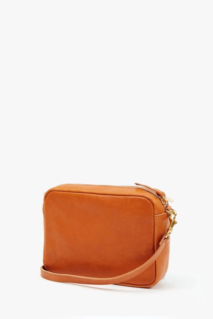 clare v. midi sac tan with green stripe 