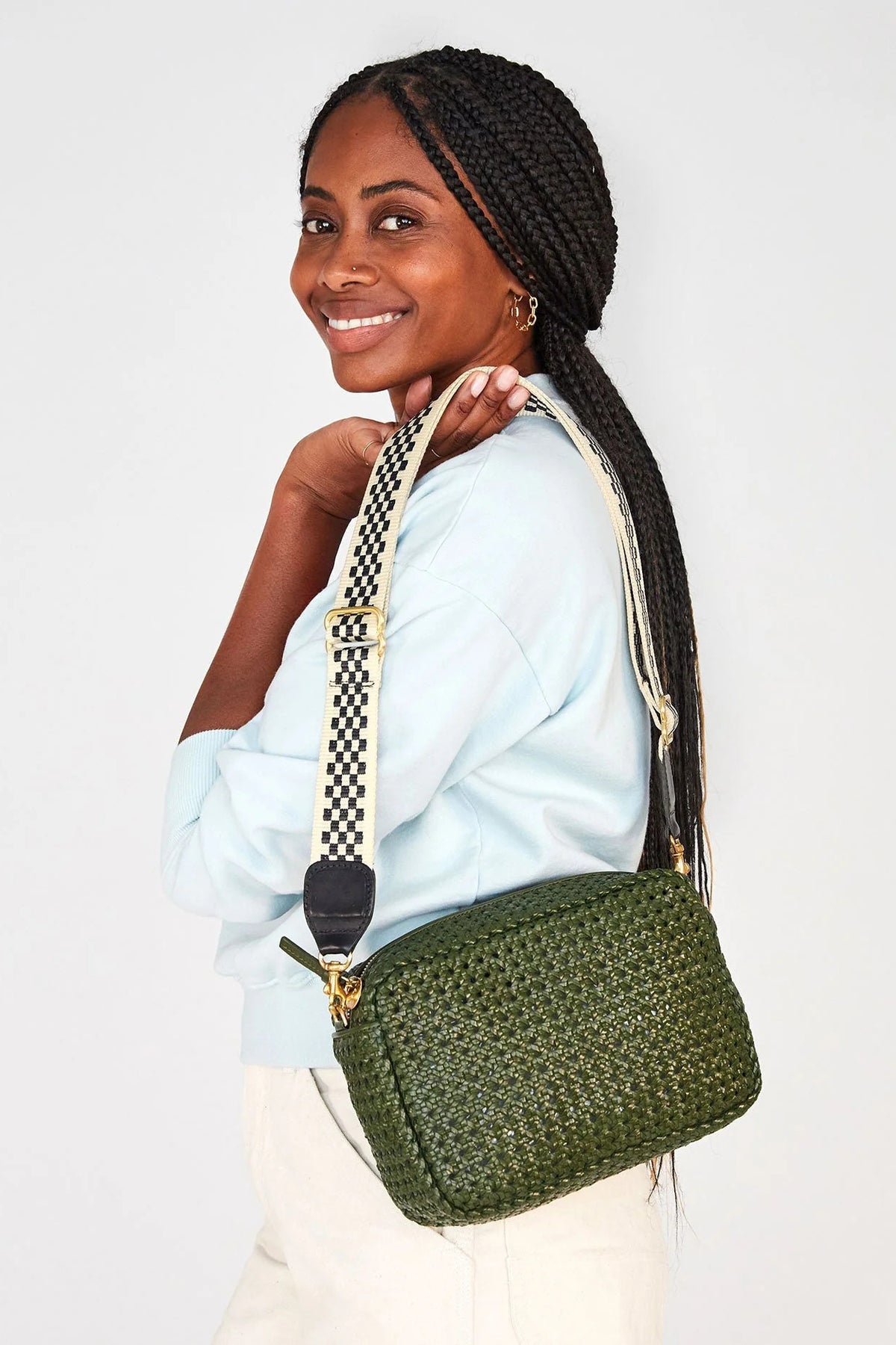 clare v. adjustable crossbody strap