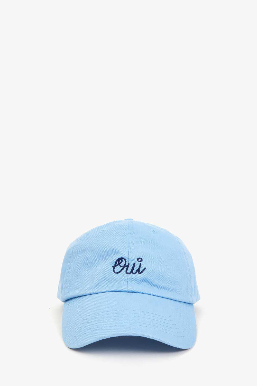 clare v. baseball hat sky blue navy oui
