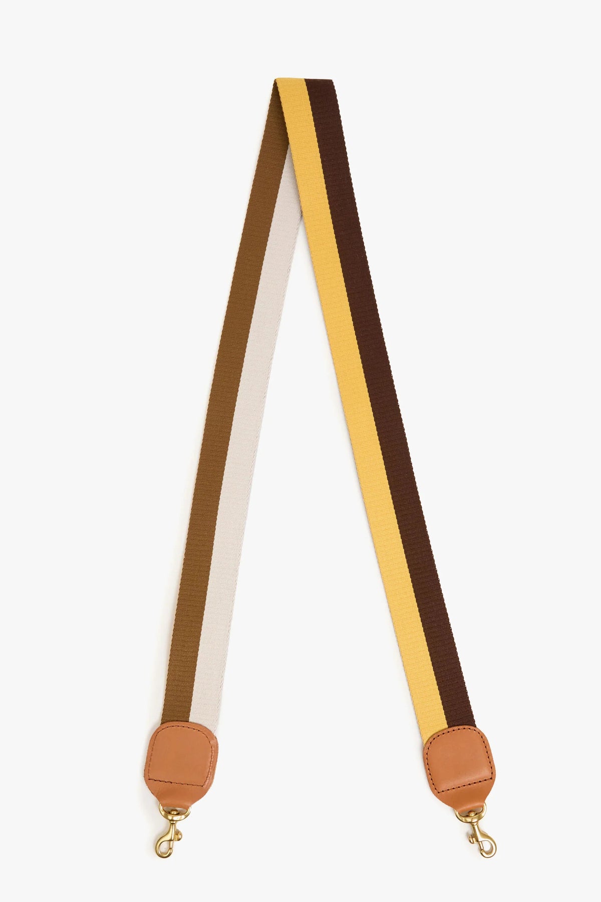clare v. crossbody strap marigold multi reversible stripe