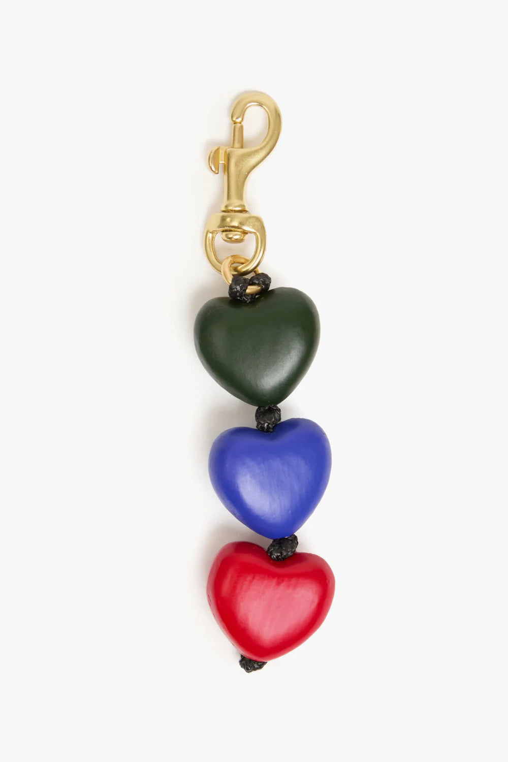 clare v. heart fob evergreen multi