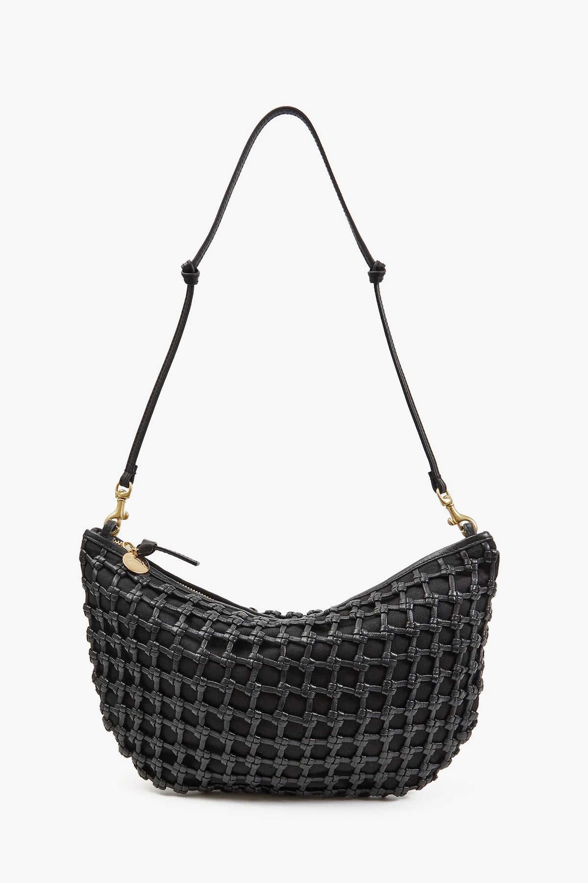 clare v. lune black knot woven leather