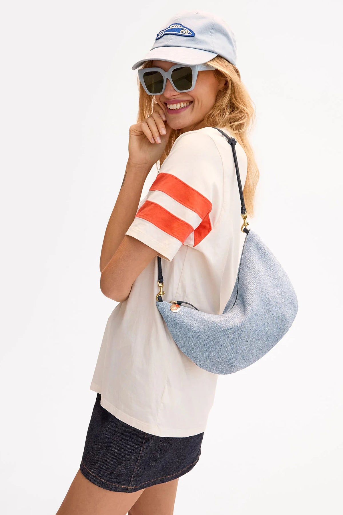 clare v. lune light blue denim suede