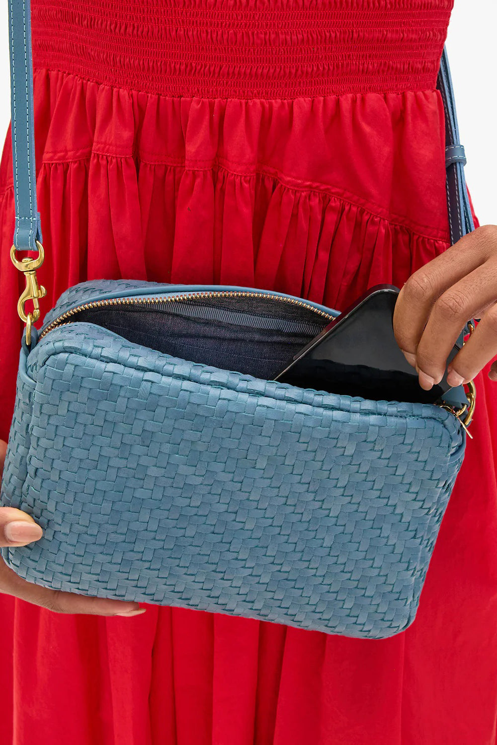 clare v. marisol desert blue woven