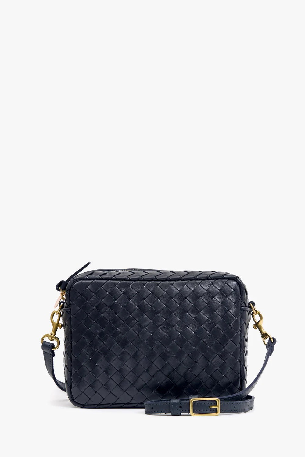 clare v. midi sac with pocket twilight navy woven