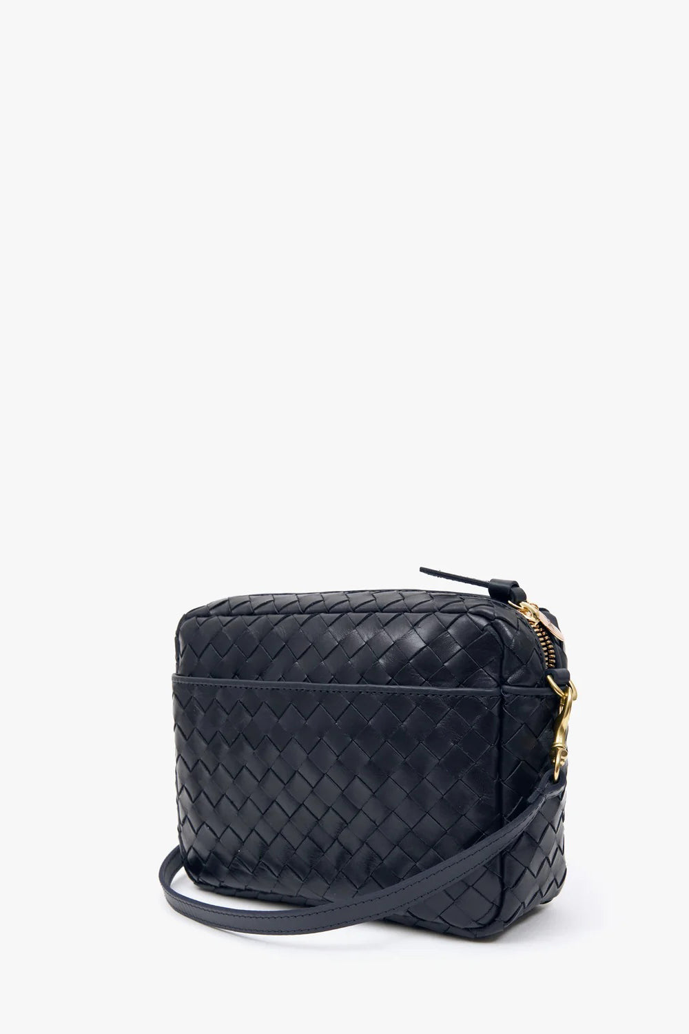 clare v. midi sac with pocket twilight navy woven
