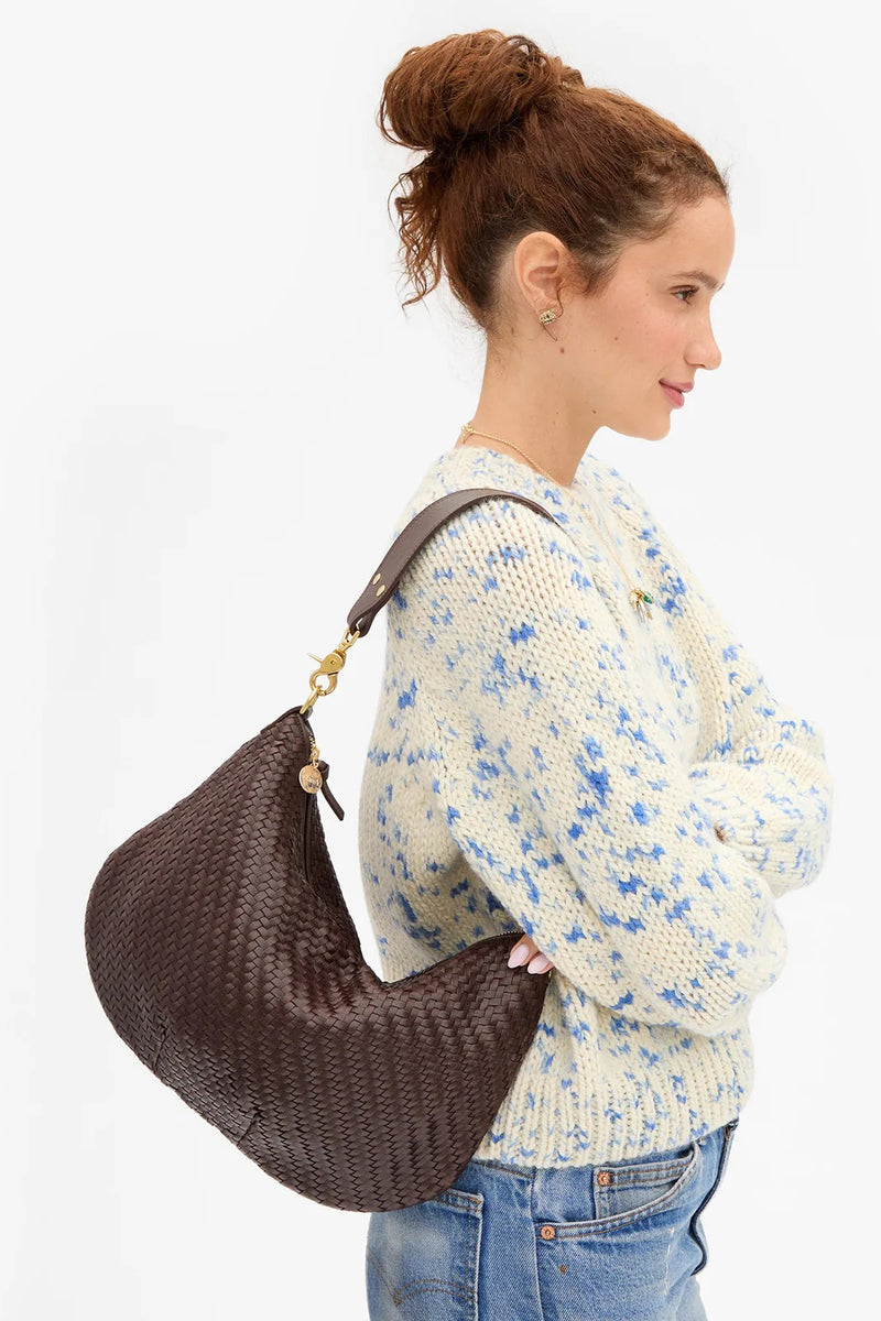 clare v. moyen messenger chocolate woven
