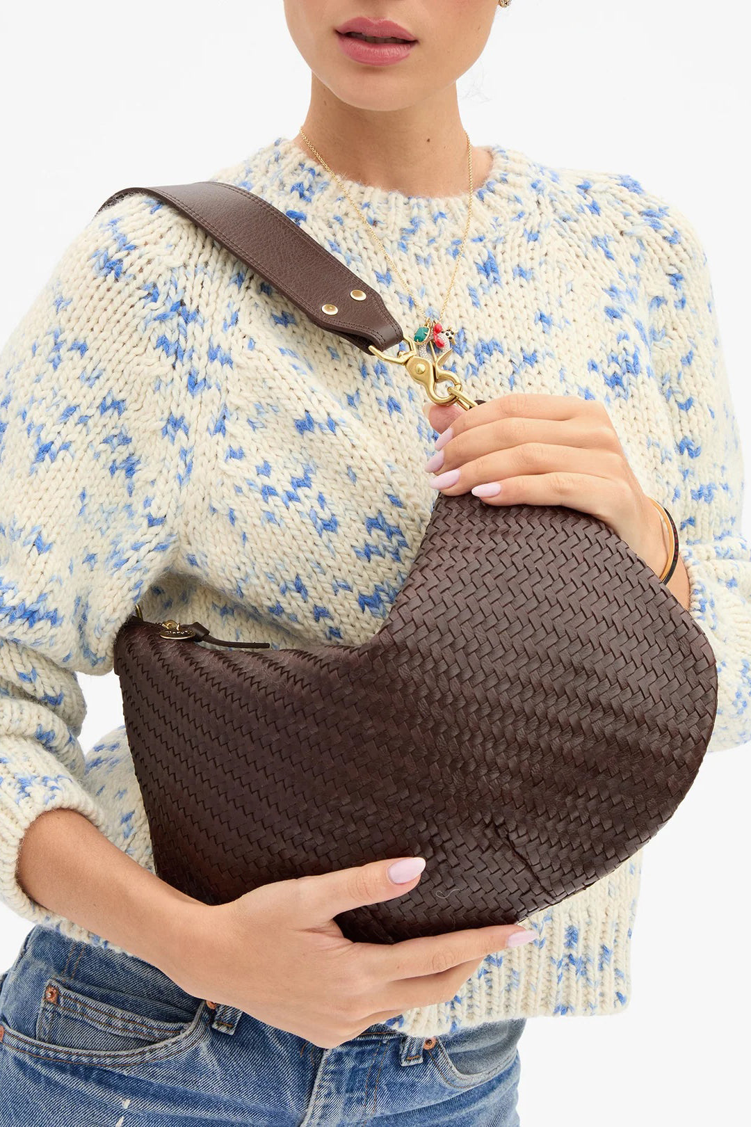 clare v. moyen messenger chocolate woven