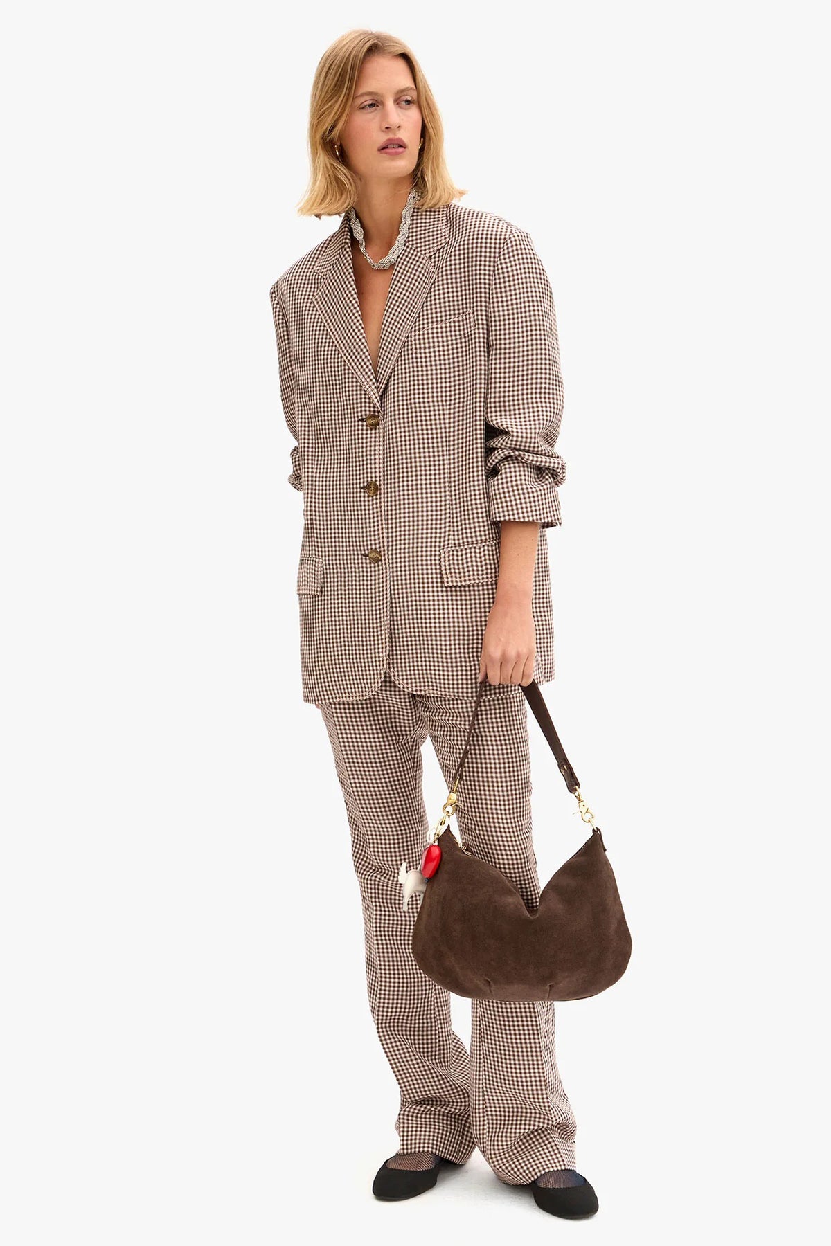 clare v. moyen messenger chocolate suede