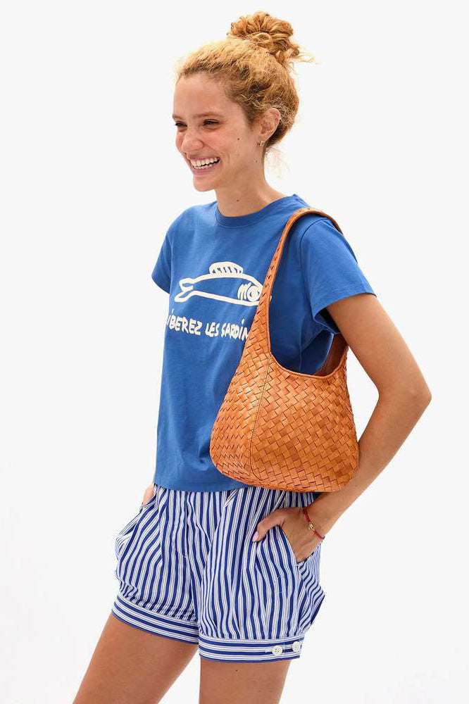 clare v. petit bando natural woven diagonal 