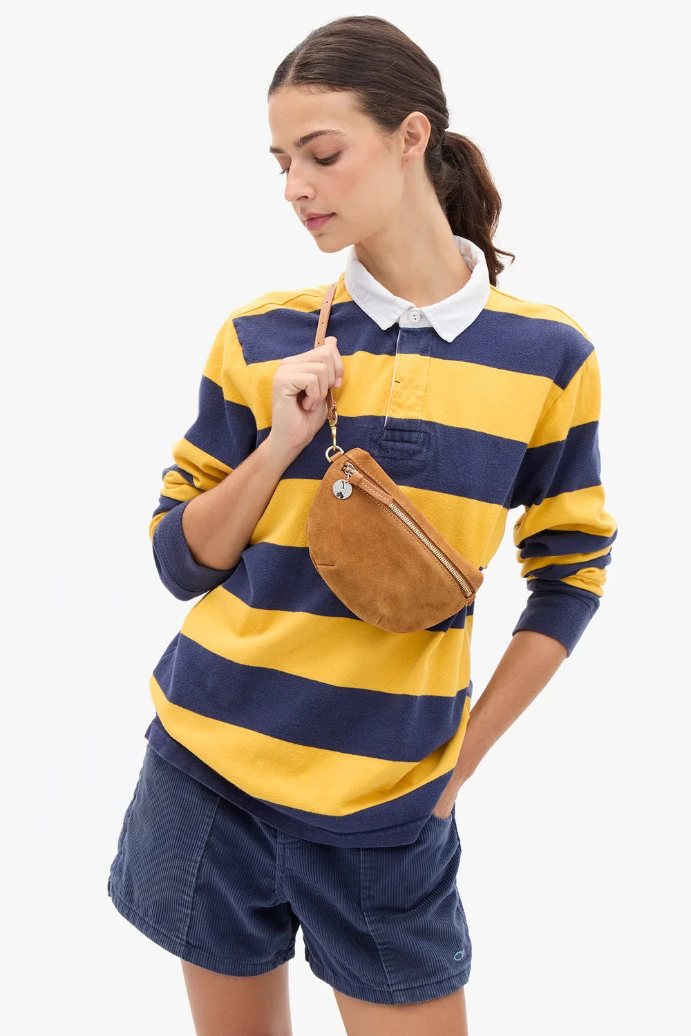 clare v. petite fanny caramel suede