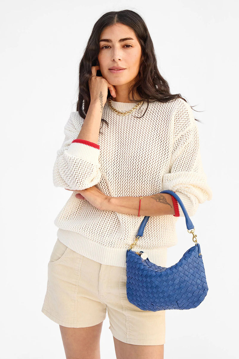 clare v. petit moyen french blue woven
