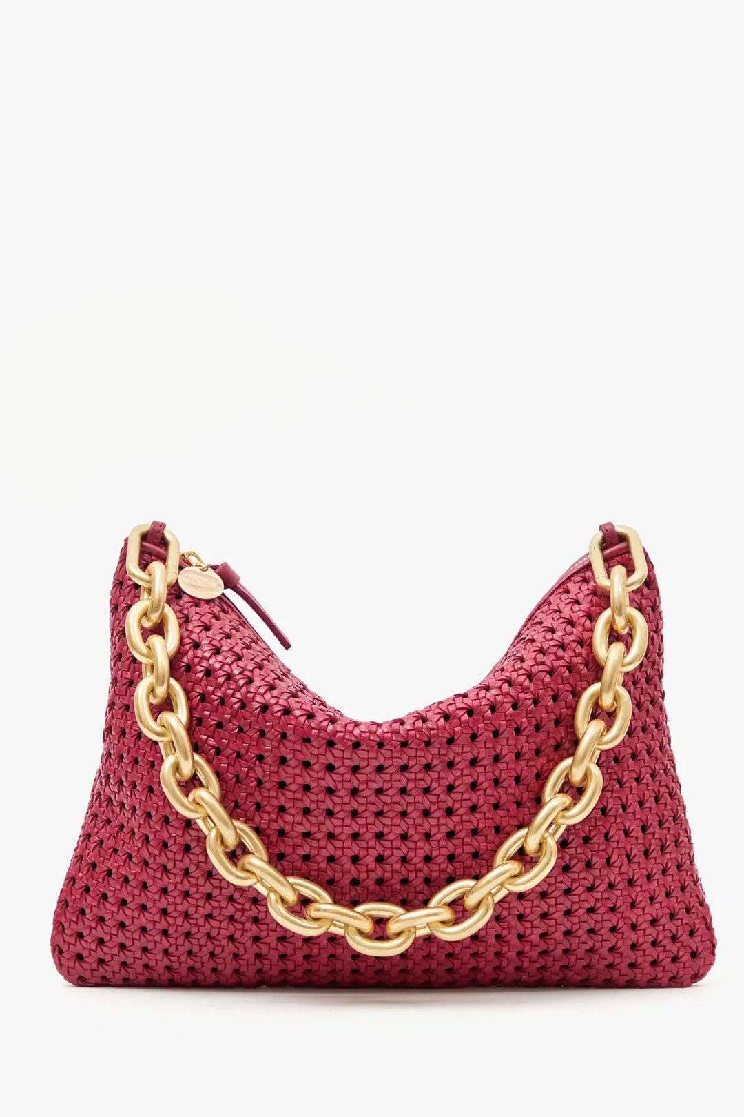 clare v. shortie strap vintage gold metal link