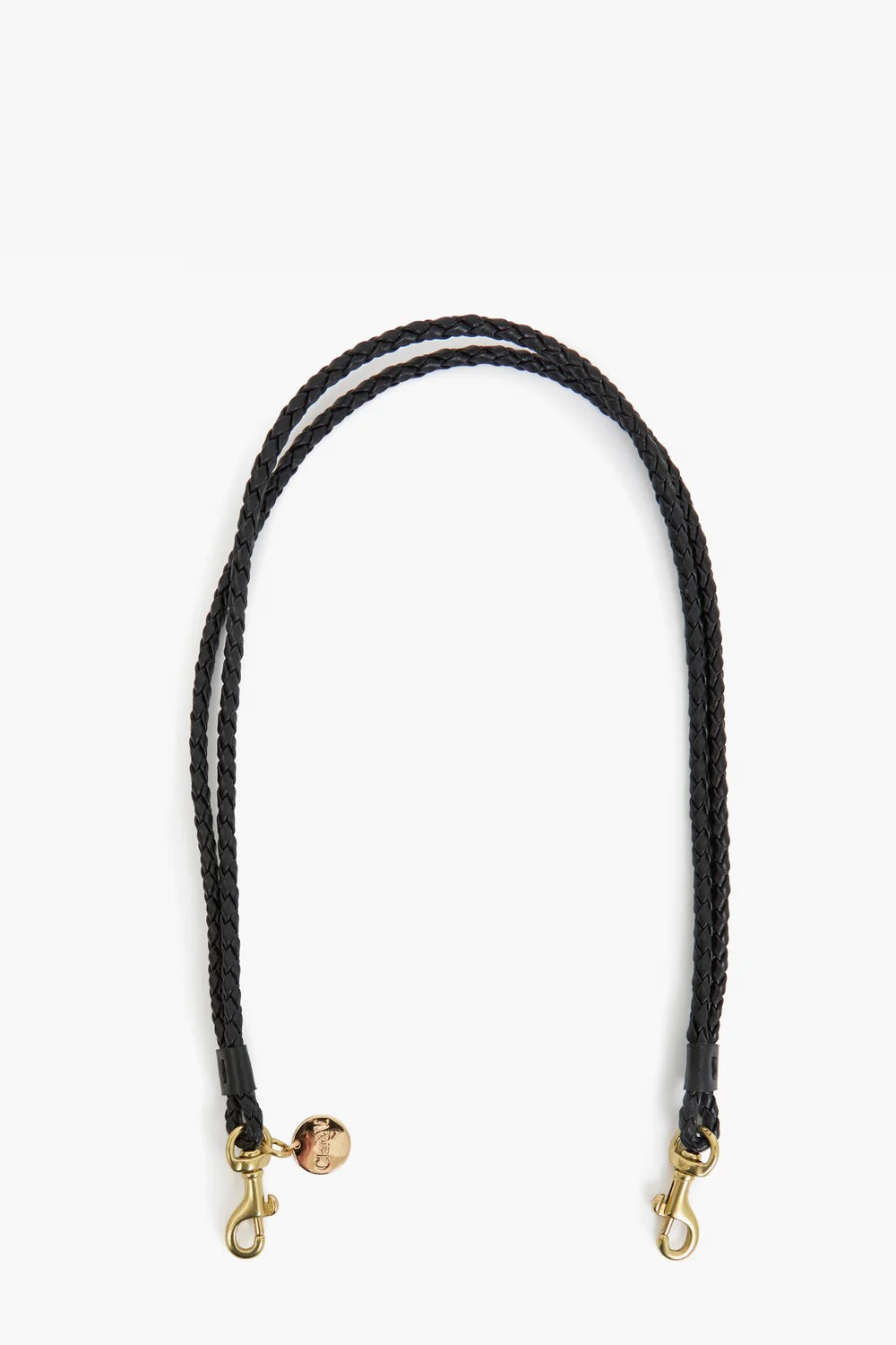 clare v. shoulder strap black petite double braids