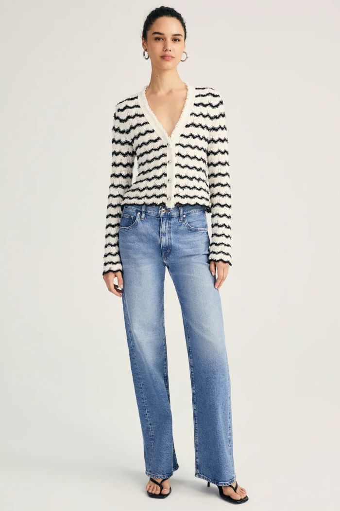 derek lam 10 crosby noe scalloped cardigan