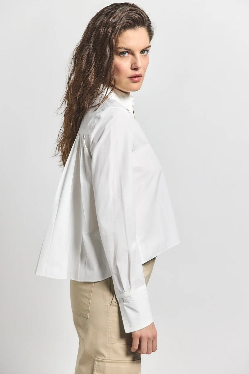 derek lam 10 crosby aria shirt soft white