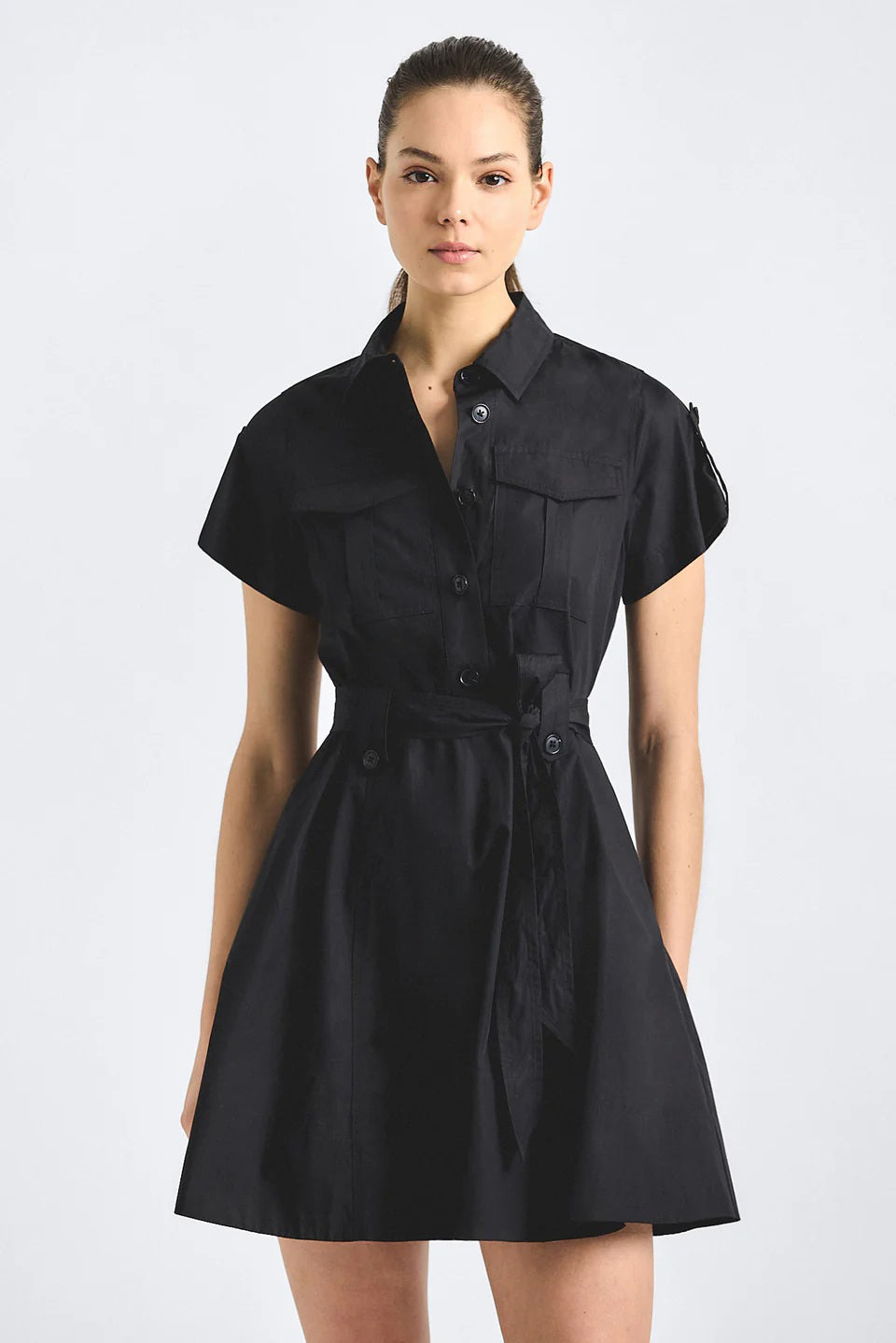 derek lam 10 crosby azora dress black