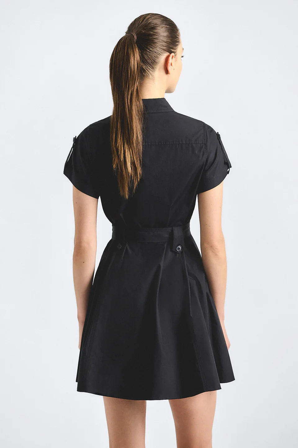 derek lam 10 crosby azora dress black