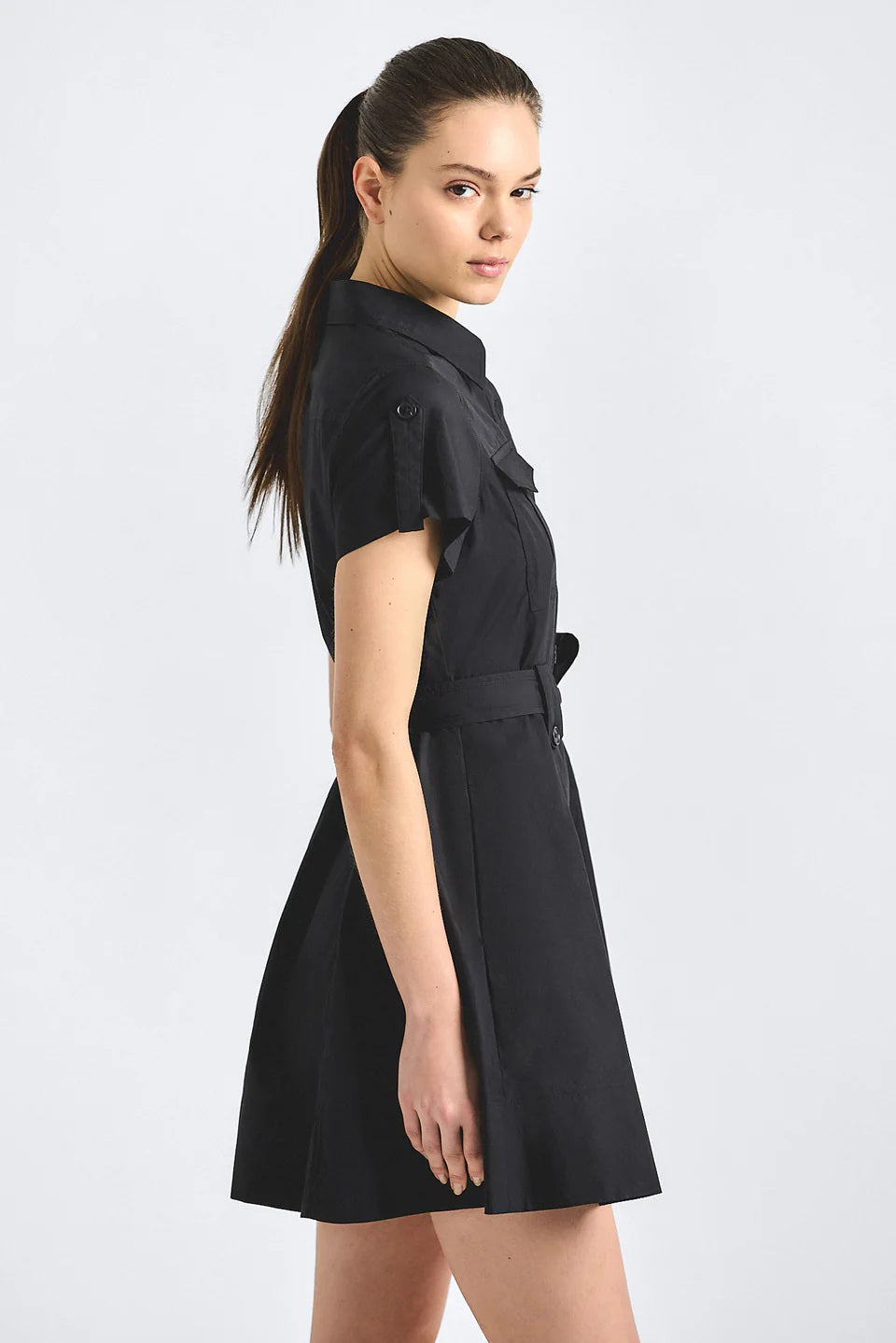 derek lam 10 crosby azora dress black