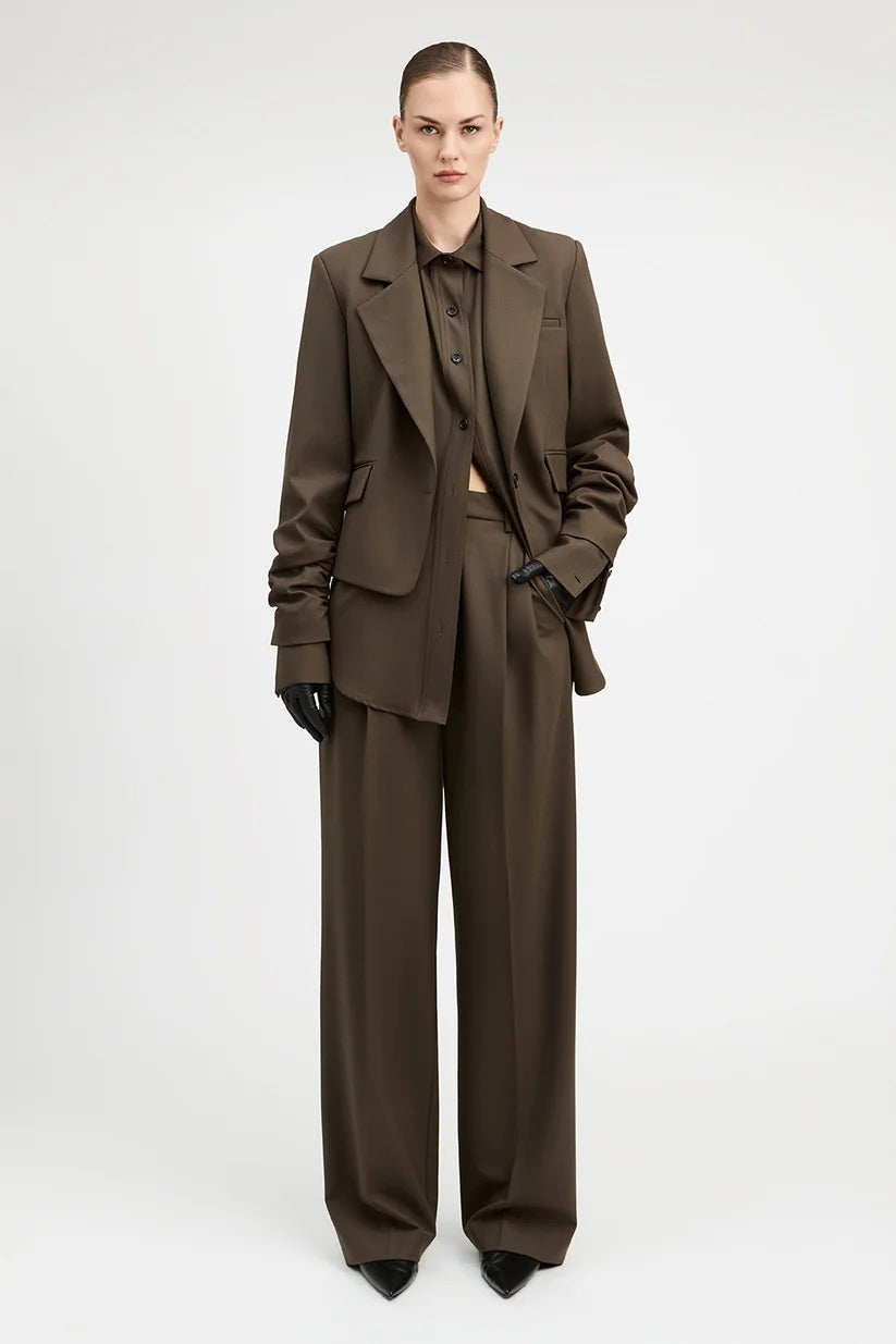 derek lam charlie blazer ash brown
