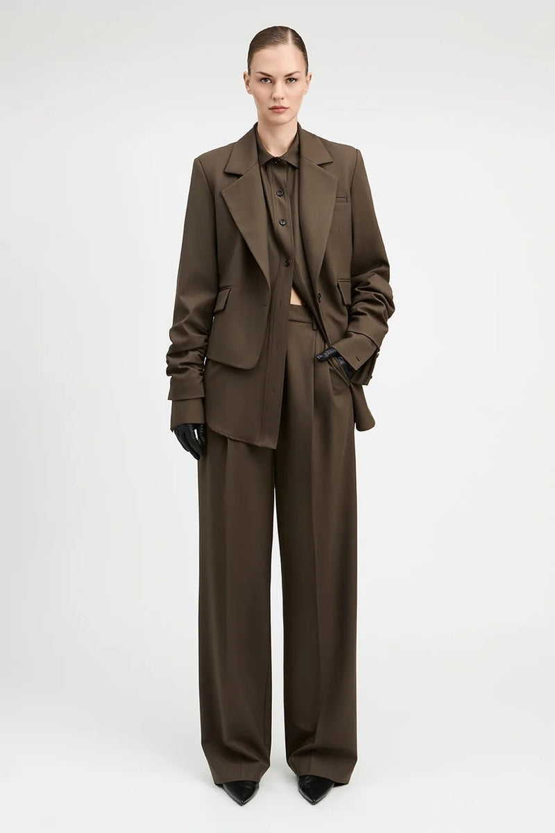 derek lam charlie blazer ash brown