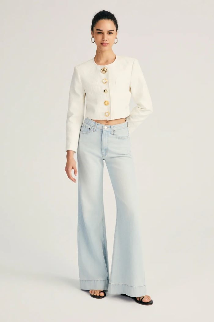 derek lam coralie wide leg jeans cooper light 