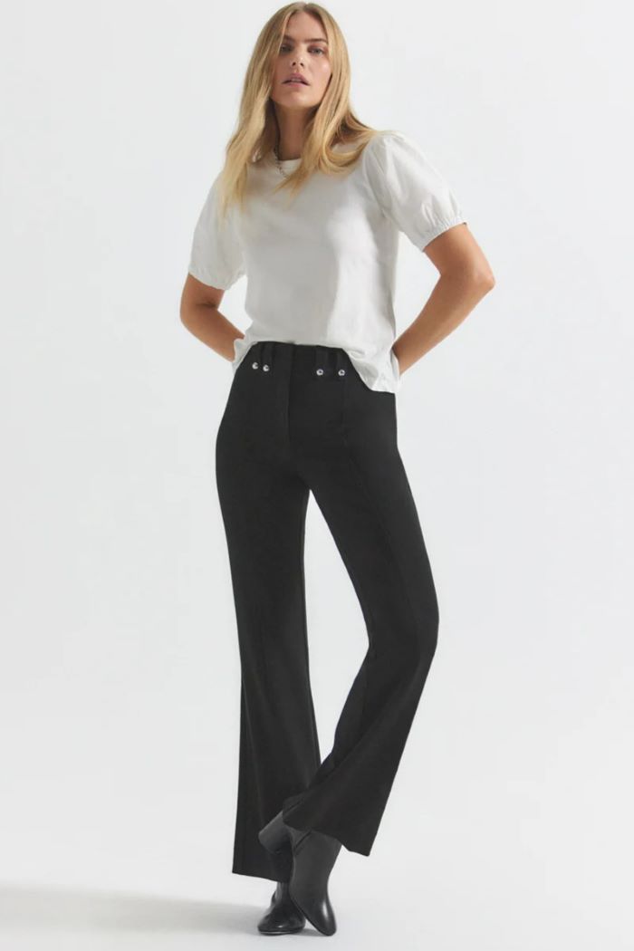 derek lam 10 crosby dawson flare trouser black 