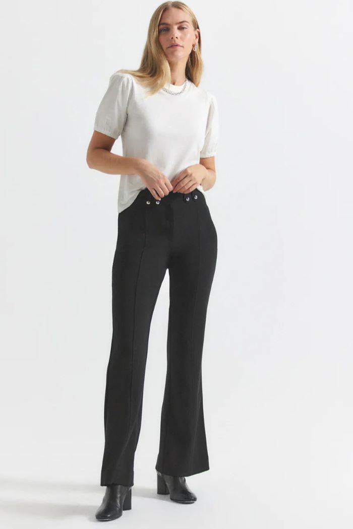 derek lam 10 crosby dawson flare trouser black 