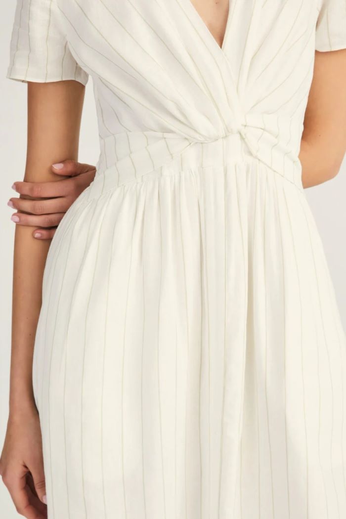 derek lam esmeray midi dress blanc de blanc-oregano 