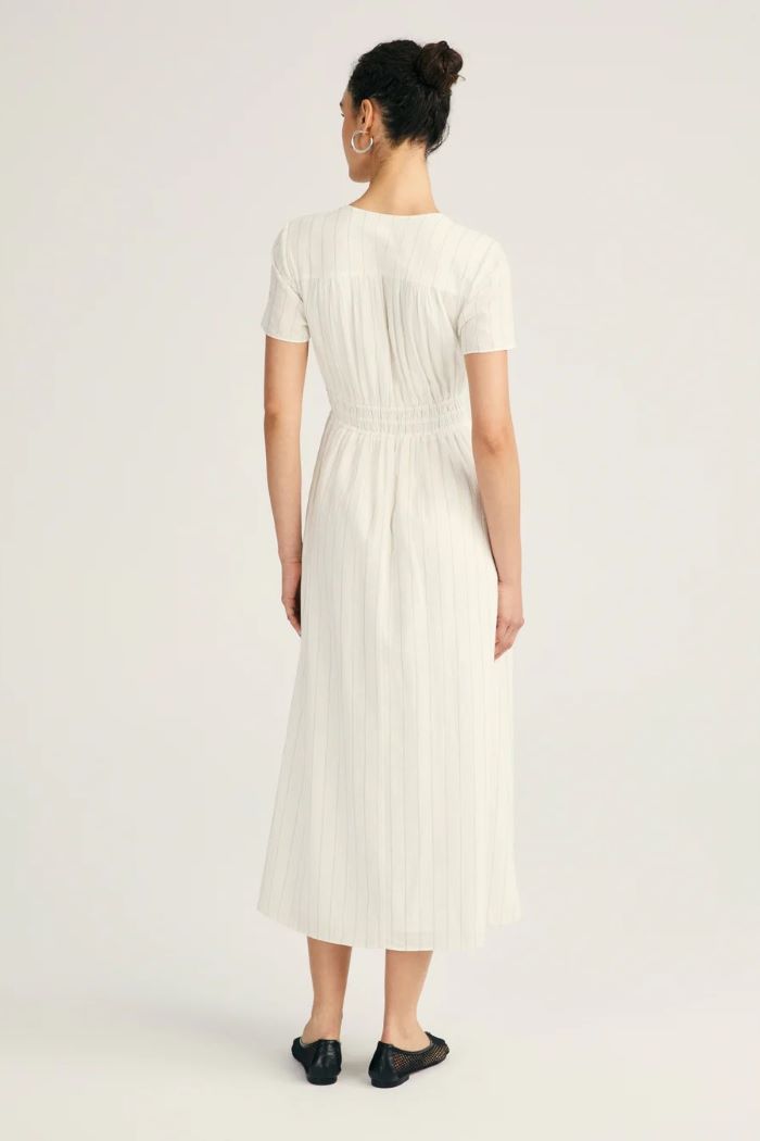 derek lam esmeray midi dress blanc de blanc-oregano 