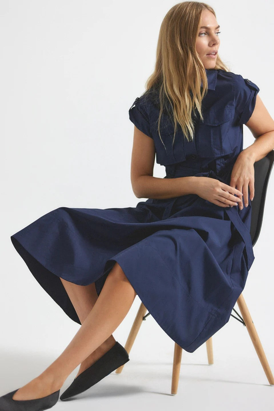 derek lam 10 crosby kayla dress night sky