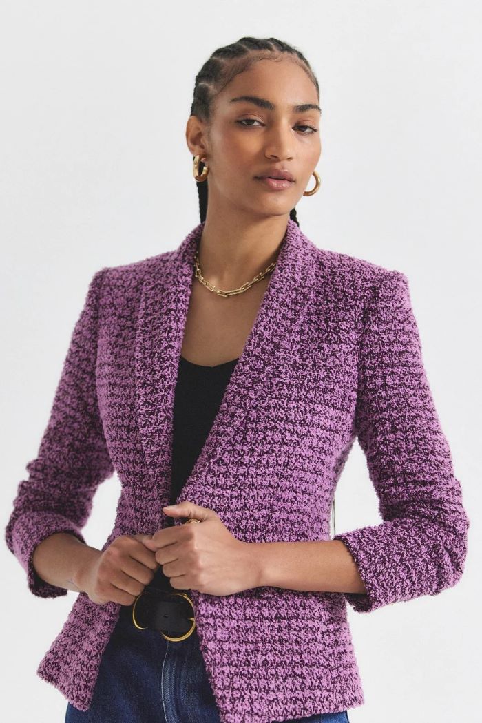 derek lam 10 crosby ralph jacket lilac/wild berry 