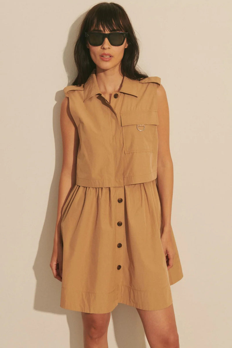 derek lam 10 crosby sequoia dress camel