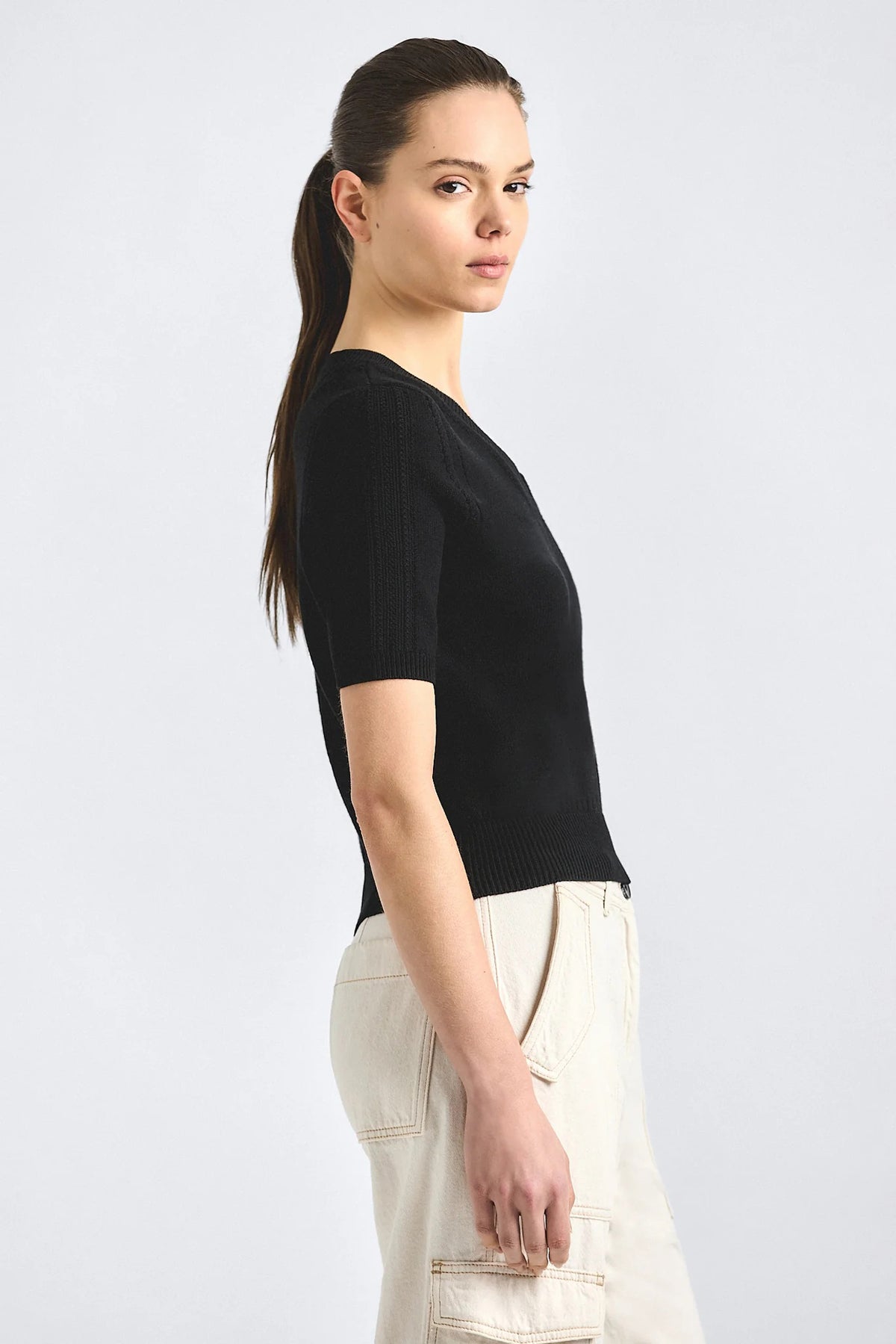 derek lam 10 crosby serenea sweater black
