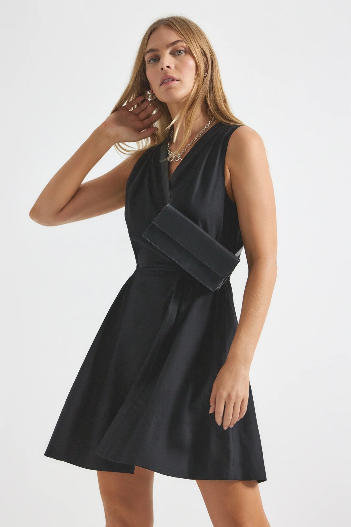 derek lam 10 crosby tia dress black
