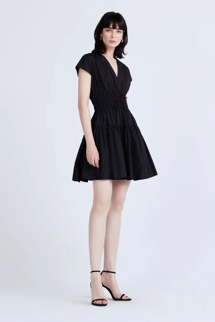 derek lam tora dress black 