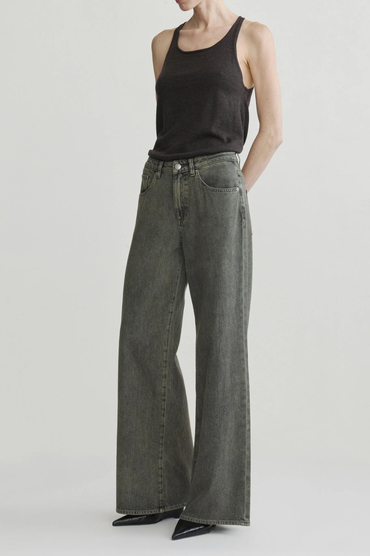 dl1961 alex baggy wide leg character green aura