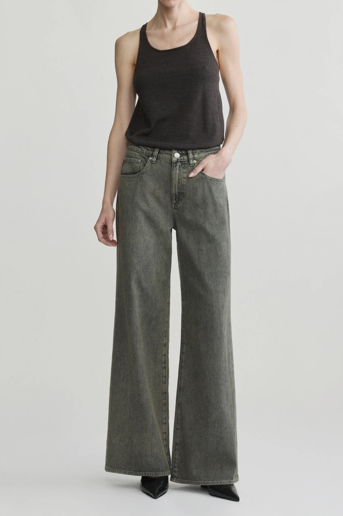 dl1961 alex baggy wide leg character green aura