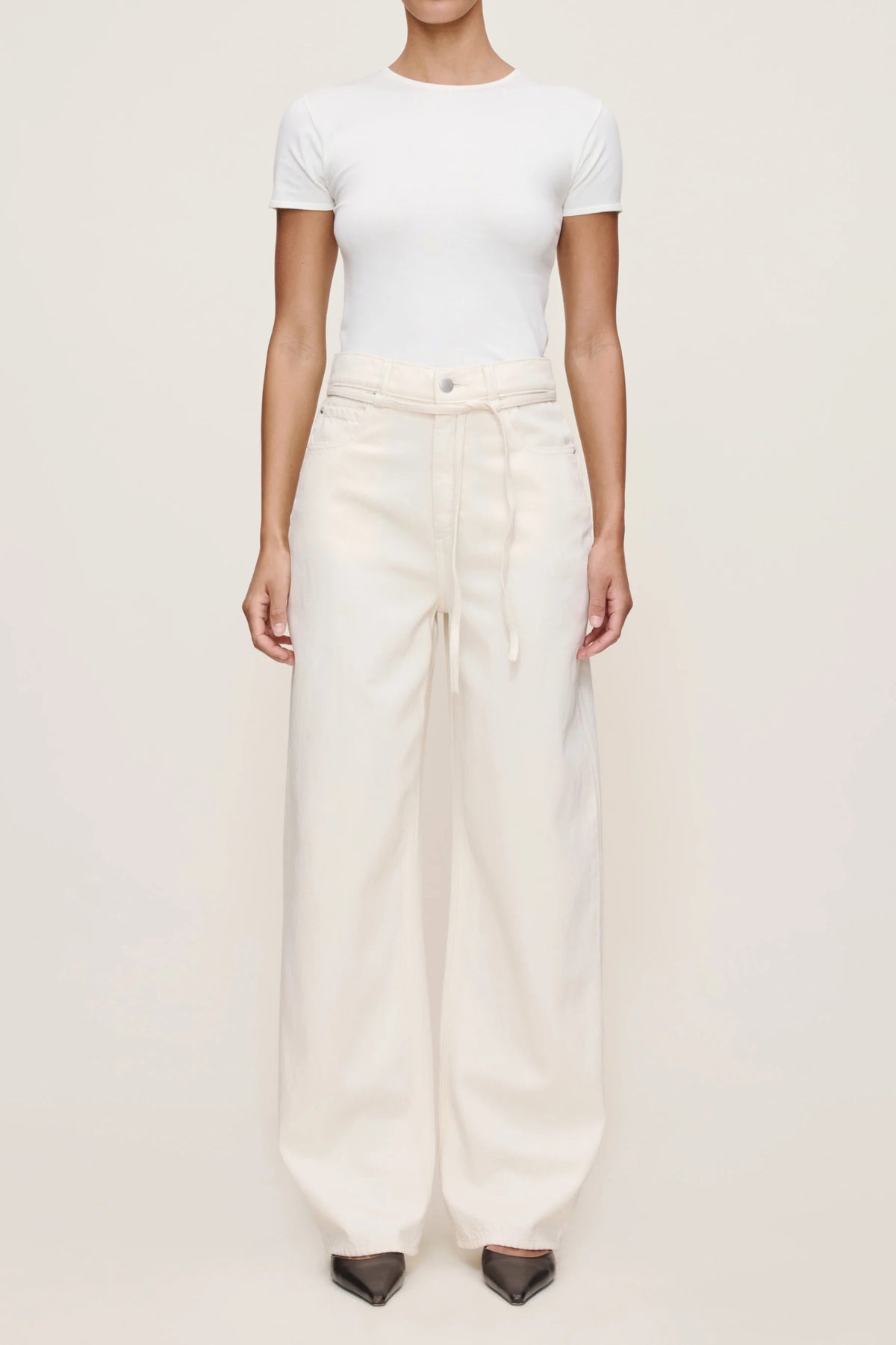 dl1961 casie relaxed wide leg crema