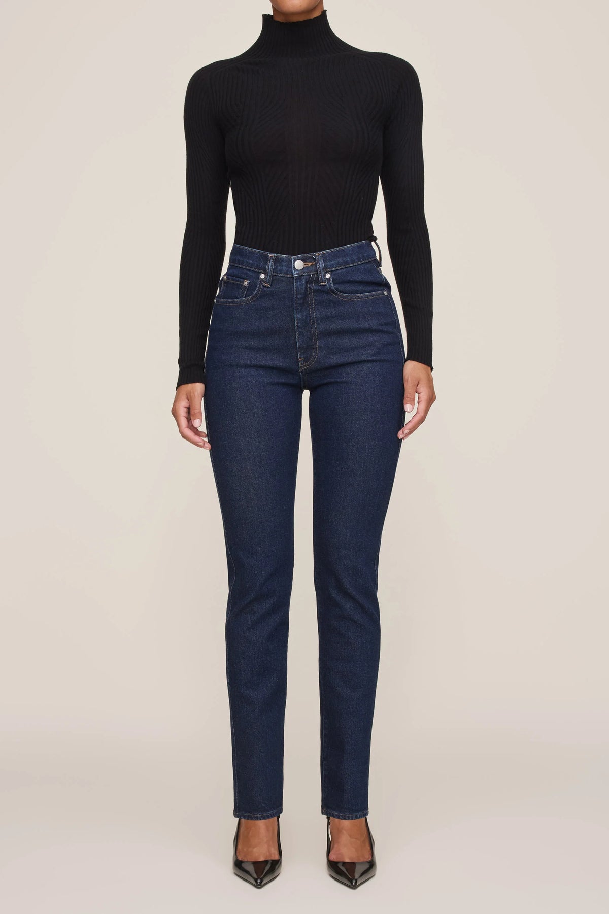 dl1961 turtleneck sweater black