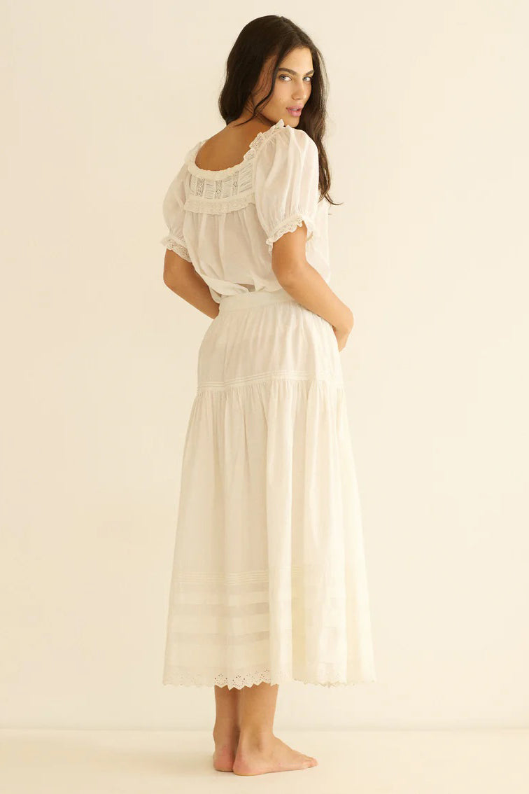 doen frances top salt lace