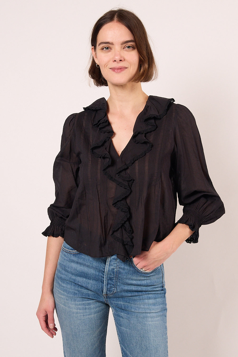 doen hardy top black