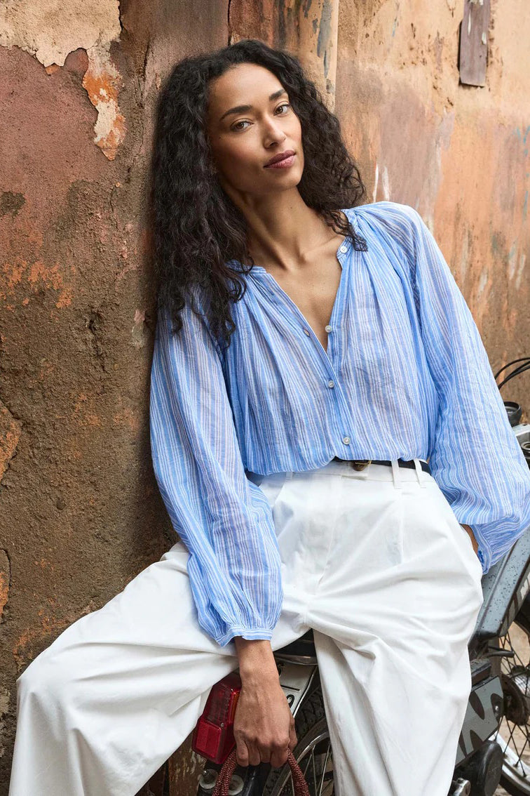 doen jonie top salerno stripe