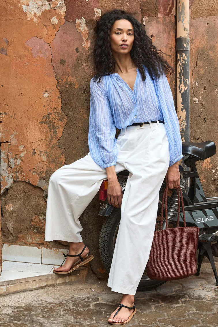 doen jonie top salerno stripe