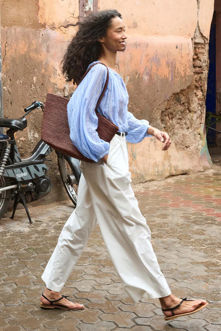 doen jonie top salerno stripe