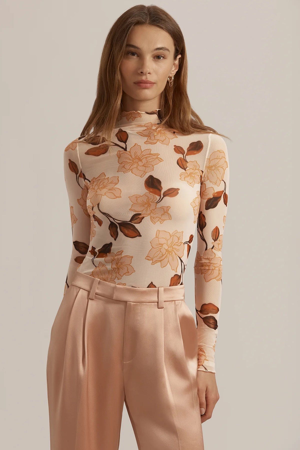 favorite daughter the sheer fantasy top bare roses
