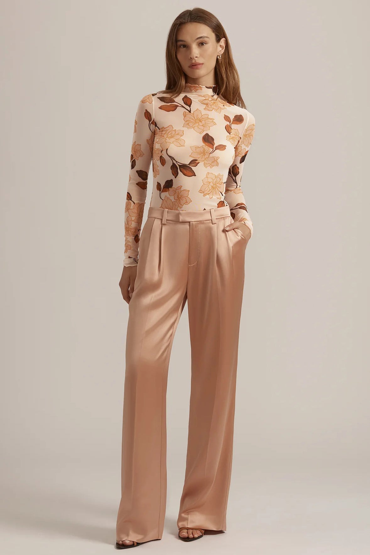 favorite daughter the sheer fantasy top bare roses