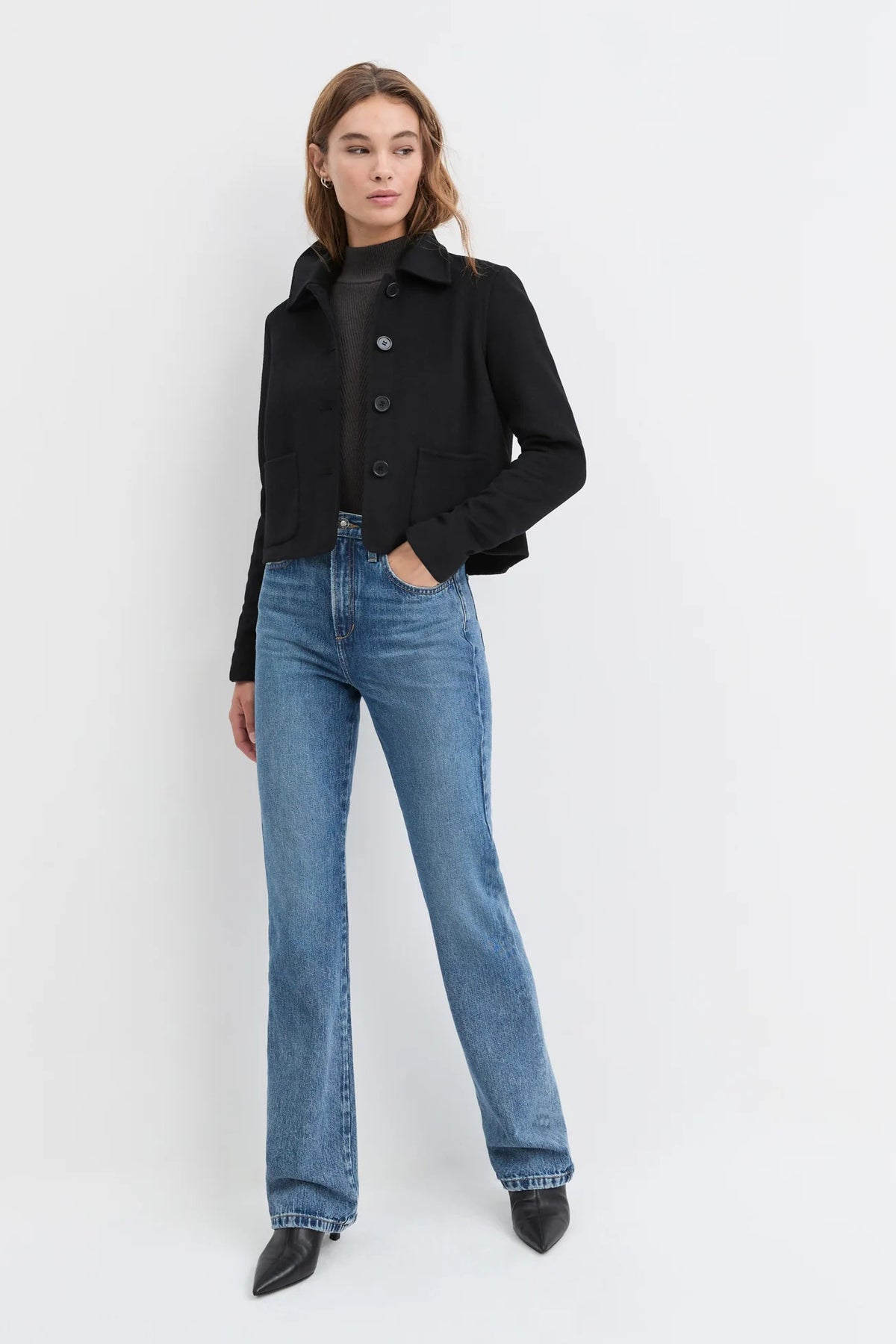 favorite daughter the annabel wool jacket black