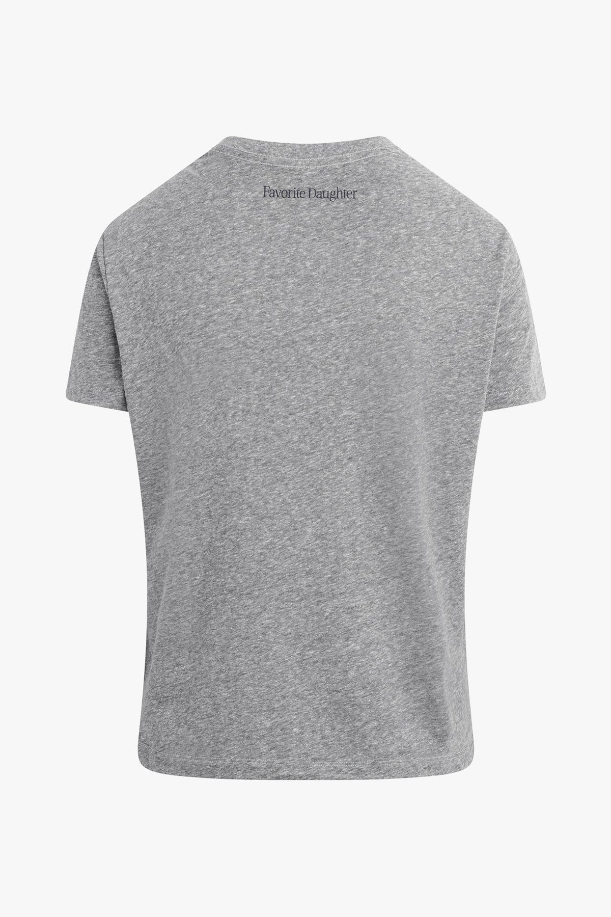 favorite daughter the boy mom tee heather grey navy