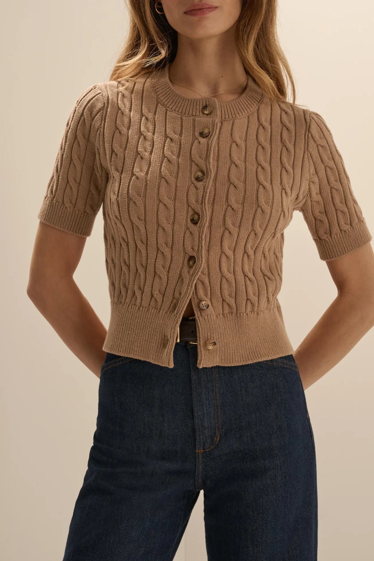 favorite daughter the cafe cardigan camel